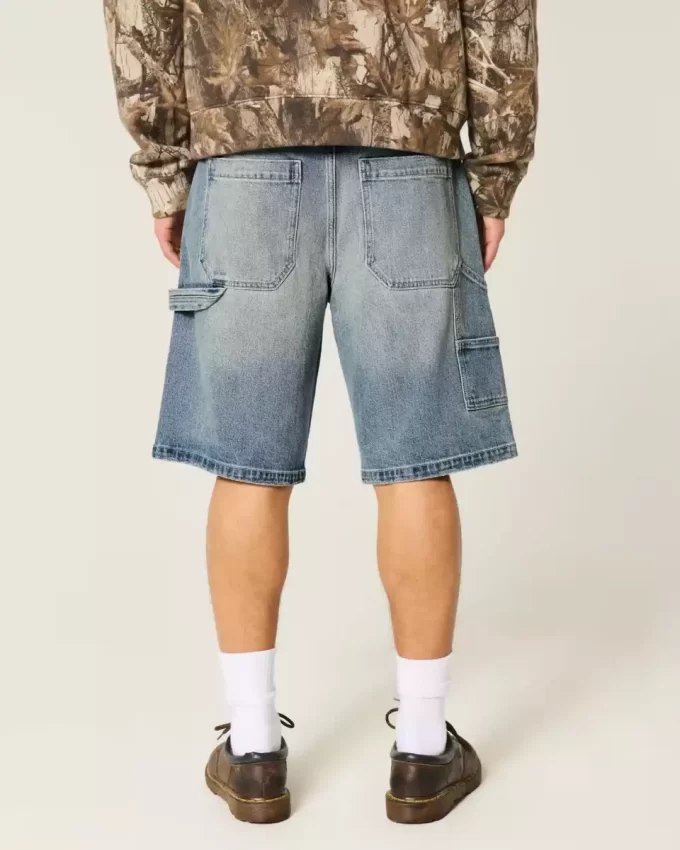 Dark Wash Baggy Denim shortsit Dark Wash Baggy Denim shortsit