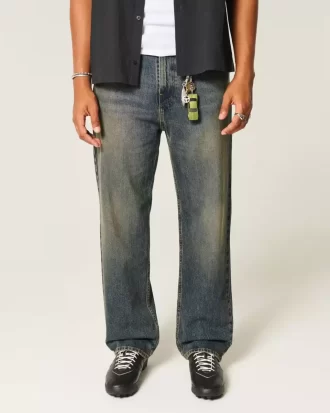 Dark Wash Baggy Farkut