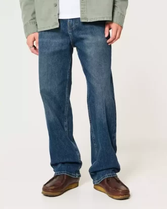 Dark Wash Baggy Farkut