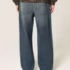 Dark Wash Brodeeratut Baggy Farkut Dark Wash Brodeeratut Baggy Farkut