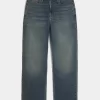 Dark Wash Brodeeratut Baggy Farkut Dark Wash Brodeeratut Baggy Farkut
