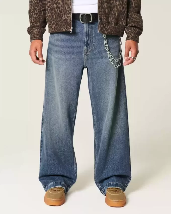 Dark Wash Dice Graphic Super Baggy Farkut Dark Wash Dice Graphic Super Baggy Farkut