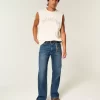 Dark Wash Relaxed Bootcut farkut