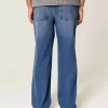 Dark Wash Rose Graphic Baggy Farkut Dark Wash Rose Graphic Baggy Farkut