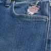 Dark Wash Rose Graphic Baggy Farkut Dark Wash Rose Graphic Baggy Farkut