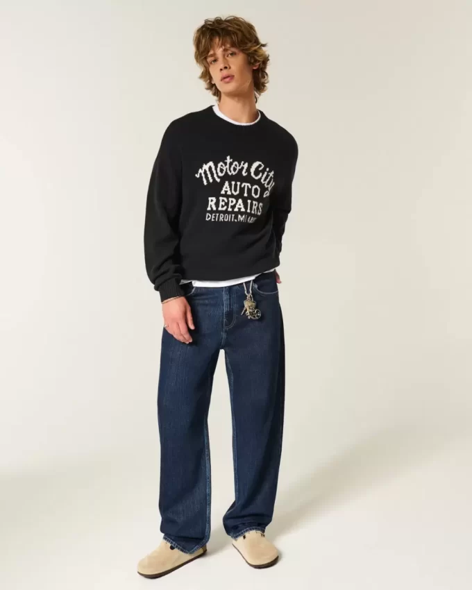 Dark Wash Skater Baggy Farkut Dark Wash Skater Baggy Farkut