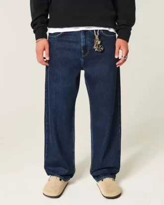 Dark Wash Skater Baggy Farkut