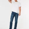 Dark Wash Slim Straight Farkut Dark Wash Slim Straight Farkut