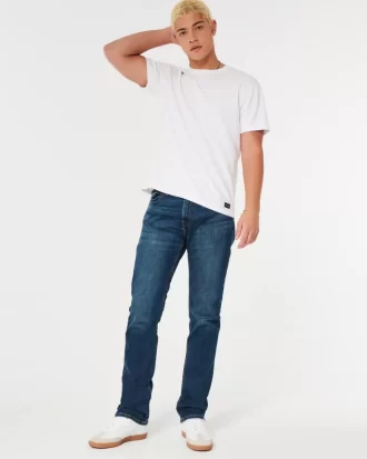 Dark Wash Slim Straight Farkut