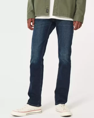 Dark Wash Slim Straight Farkut