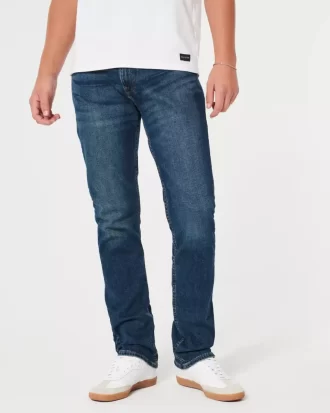 Dark Wash Slim Straight Farkut