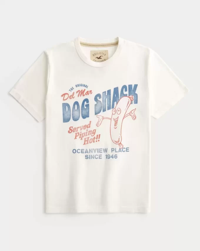Del Mar Dog Shack Graphic T-paita Del Mar Dog Shack Graphic T-paita