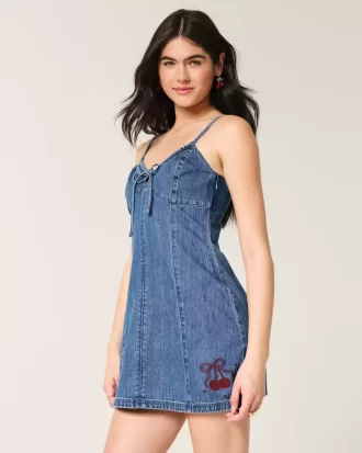 Denim Cherry Graafinen minimekko Denim Cherry Graafinen minimekko