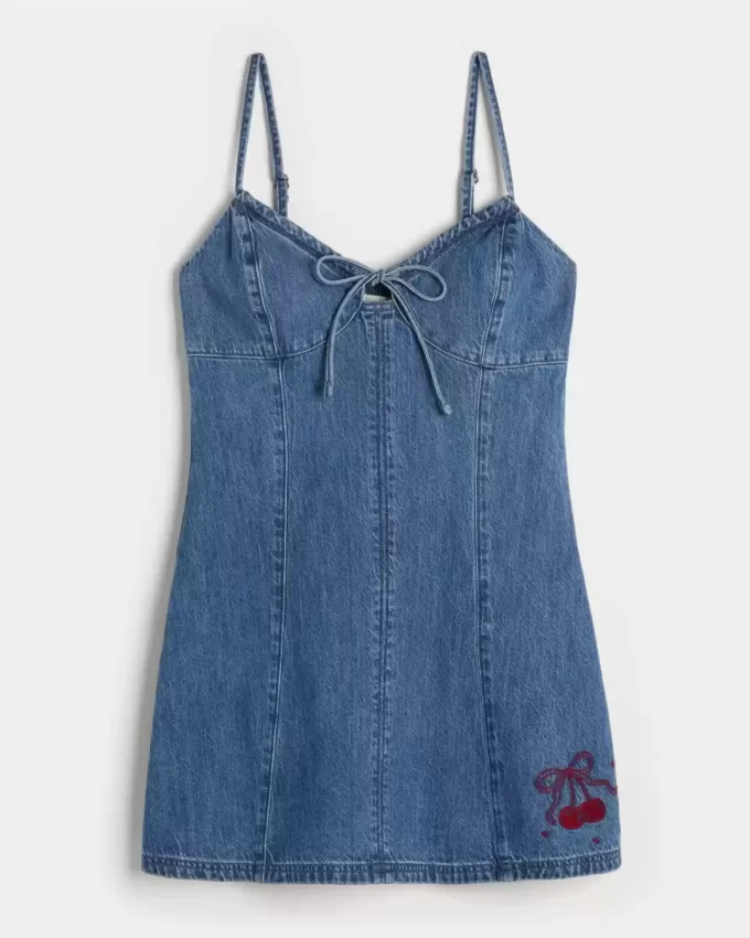 Denim Cherry Graafinen minimekko Denim Cherry Graafinen minimekko