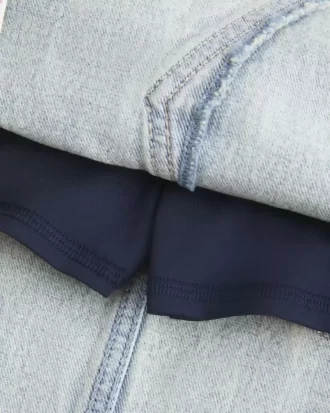 Denim Mini Skort