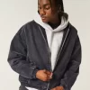 Denim vetoketjullinen luistelijatakki Denim vetoketjullinen luistelijatakki