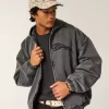 Denim vetoketjullinen luistelijatakki Denim vetoketjullinen luistelijatakki