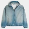 Denim vetoketjullinen luistelijatakki Denim vetoketjullinen luistelijatakki