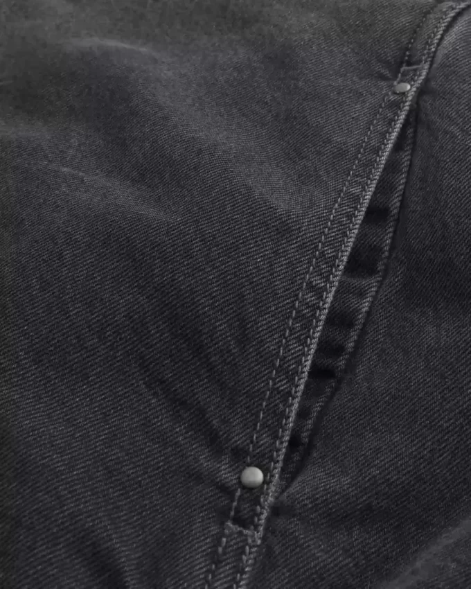 Denim vetoketjullinen luistelijatakki Denim vetoketjullinen luistelijatakki