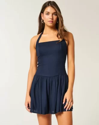 Drop Waist Halter -minimekko