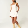 Drop-waist Halter minimekko