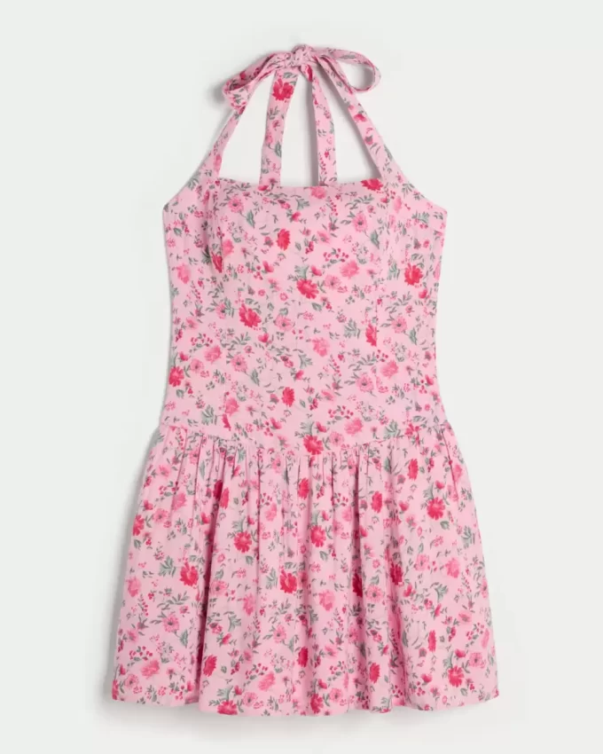 Drop Waist Halter -minimekko