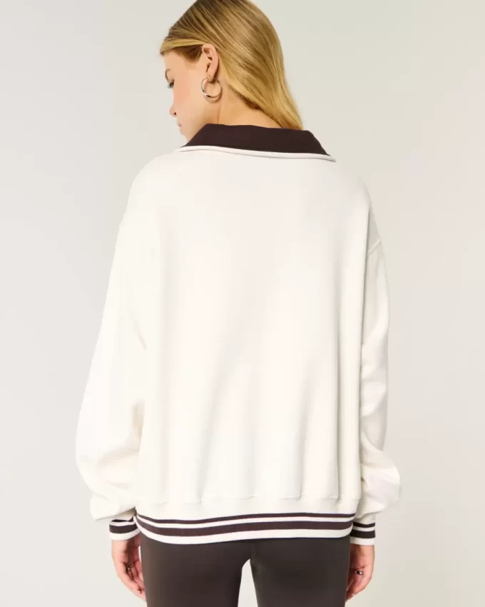 Easy Boston Tennis Club Graphic Half-Zip -huppari