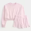 Easy Crew collegepaita ja fleece shortsit -paketti Easy Crew collegepaita ja fleece shortsit -paketti