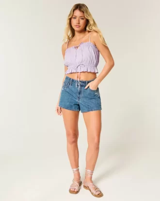 Easy Crop olkaimeton pitsi upotettu putkitoppi