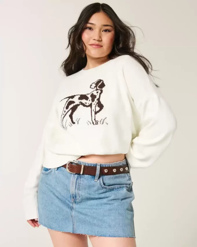Easy Dog Graphic Crew -villapaita