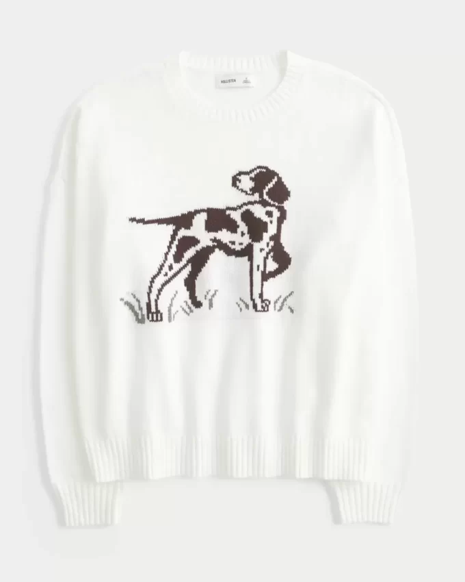 Easy Dog Graphic Crew -villapaita