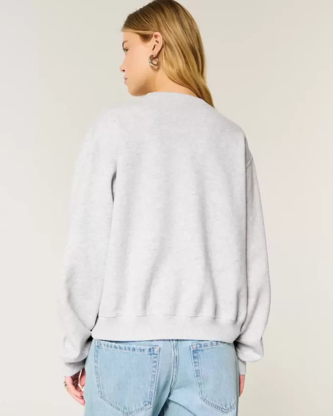 Easy Flower Graphic Crew collegepaita Easy Flower Graphic Crew collegepaita