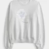 Easy Flower Graphic Crew collegepaita Easy Flower Graphic Crew collegepaita