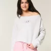 Easy Graphic Double Off-the-Shoulder collegepaita Easy Graphic Double Off-the-Shoulder collegepaita