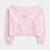 Easy Graphic Double Off-the-Shoulder collegepaita Easy Graphic Double Off-the-Shoulder collegepaita