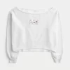 Easy Graphic Double Off-the-Shoulder collegepaita Easy Graphic Double Off-the-Shoulder collegepaita