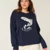 Easy Jumping Fish Graphic Crew -villapaita
