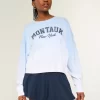 Easy Montauk New York Graphic Crew -huppari Easy Montauk New York Graphic Crew -huppari