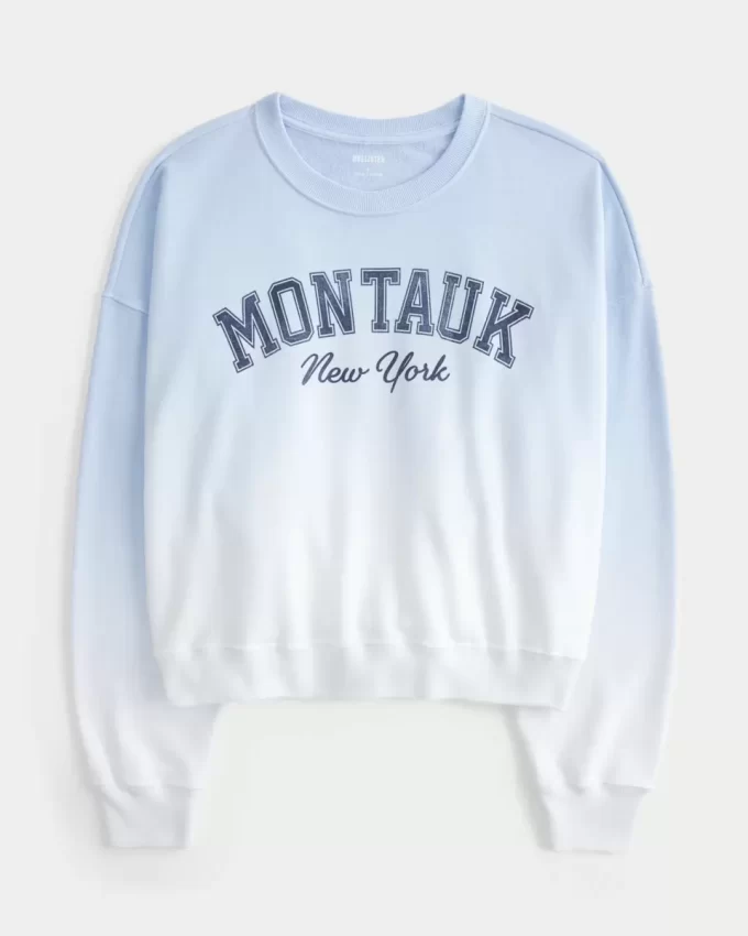 Easy Montauk New York Graphic Crew -huppari Easy Montauk New York Graphic Crew -huppari