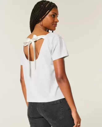 Easy Ribbon Tie-Back New York Graphic T-paita