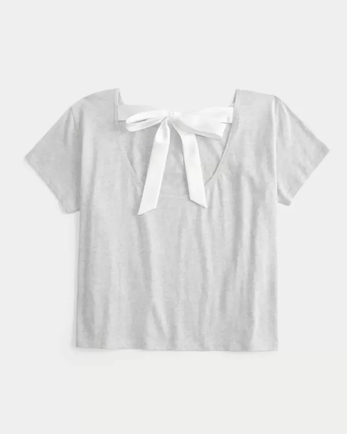 Easy Ribbon Tie-Back New York Graphic T-paita Easy Ribbon Tie-Back New York Graphic T-paita