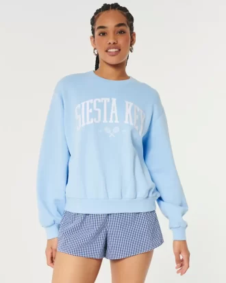 Easy Siesta Key Graphic Crew -huppari
