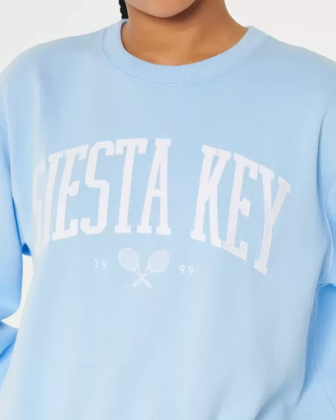 Easy Siesta Key Graphic Crew -huppari