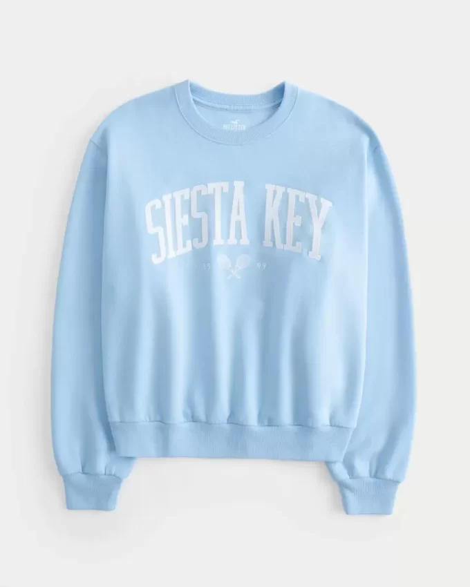 Easy Siesta Key Graphic Crew -huppari