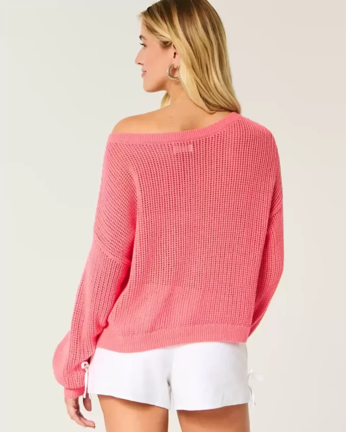 Easy Stitchy Graphic Slouchy Crew -neulepaita Easy Stitchy Graphic Slouchy Crew -neulepaita