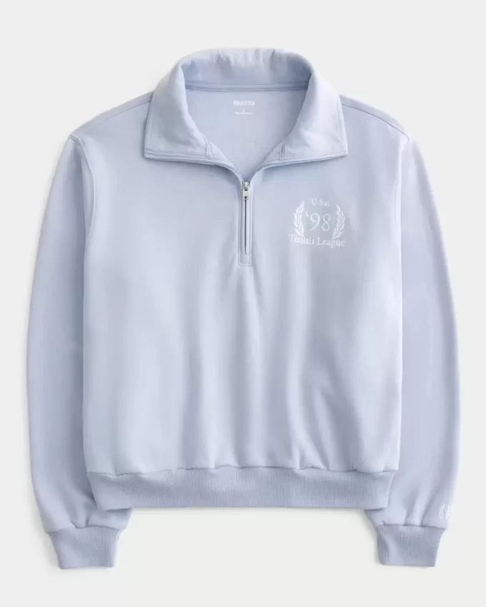 Easy Tennis Graphic Half-Zip collegepaita Easy Tennis Graphic Half-Zip collegepaita