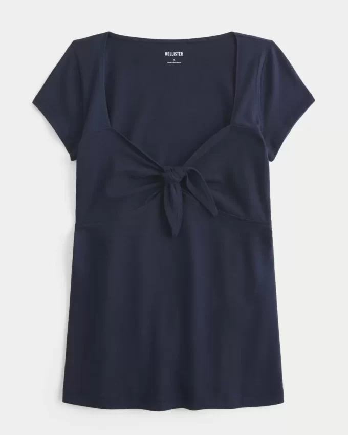 Easy Tie Bust Babydoll Top