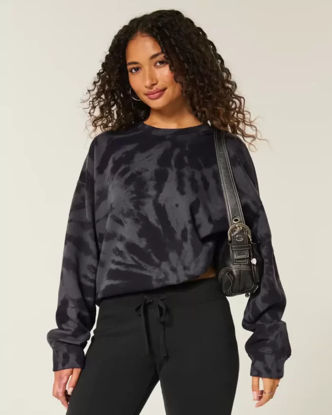 Easy Tie-Dye Pattern Crew collegepaita Easy Tie-Dye Pattern Crew collegepaita