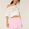 Epäsymmetrinen helma porrastettu Mini Skort