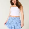Epäsymmetrinen helma porrastettu Mini Skort